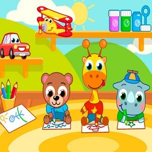 Animal Kindergarten – Take care of 3 cute animal kids